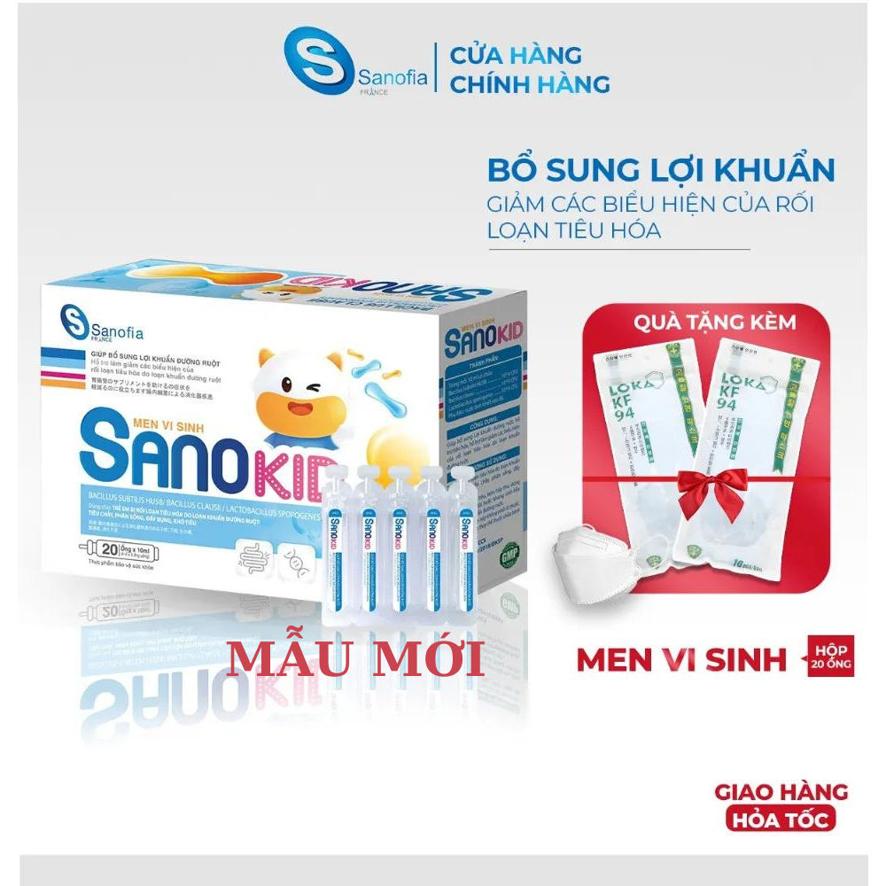 Men vi sinh SANOKID - Bổ sung vi khuẩn có lợi