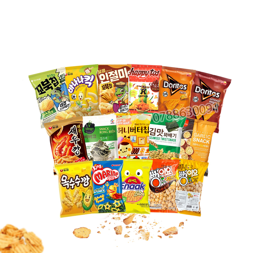 Snack Hàn Quốc Đủ Vị HOT Nhất Hiện Nay