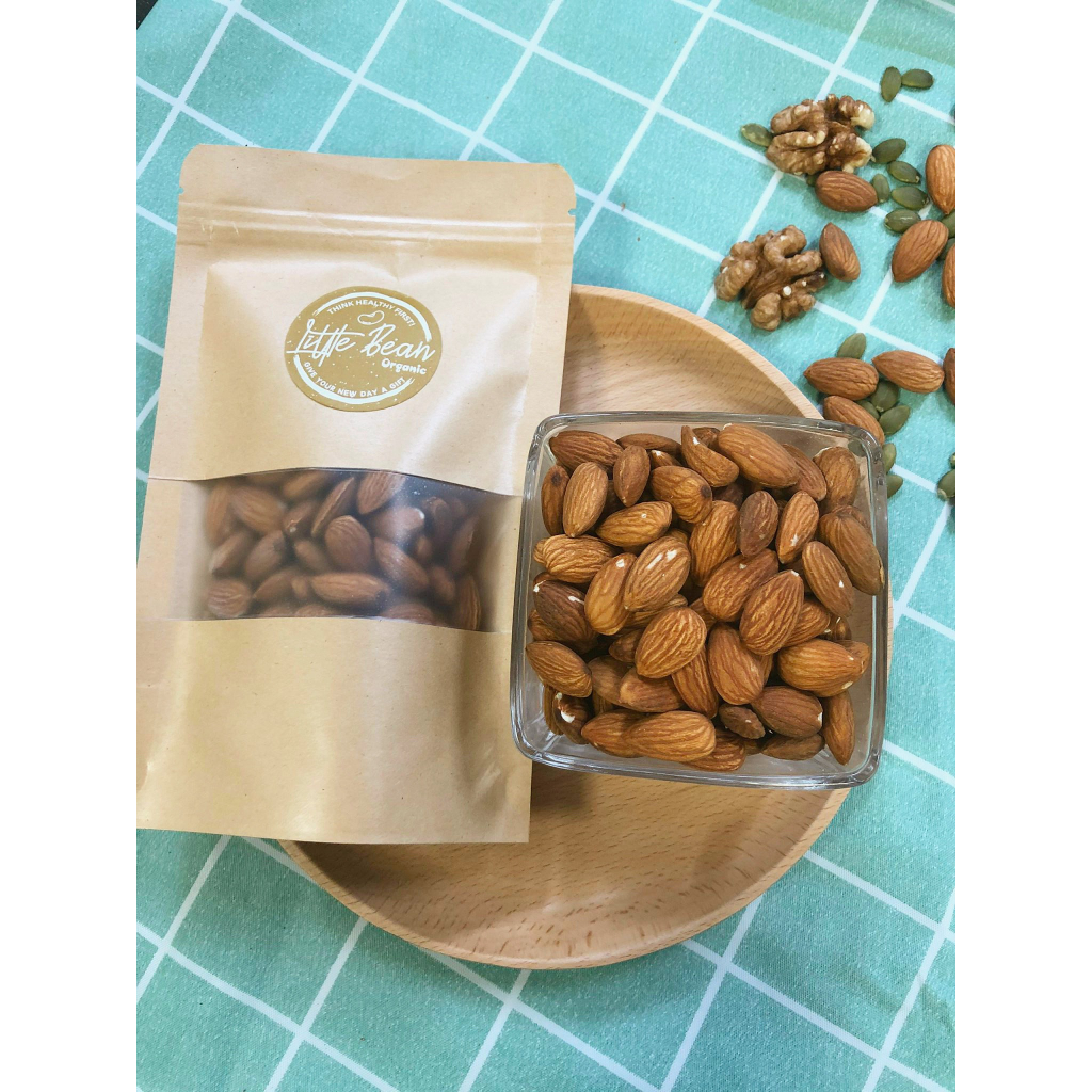 Hạnh nhân lõi sống làm sữa, nấu ăn, sấy chín ăn liền 500g