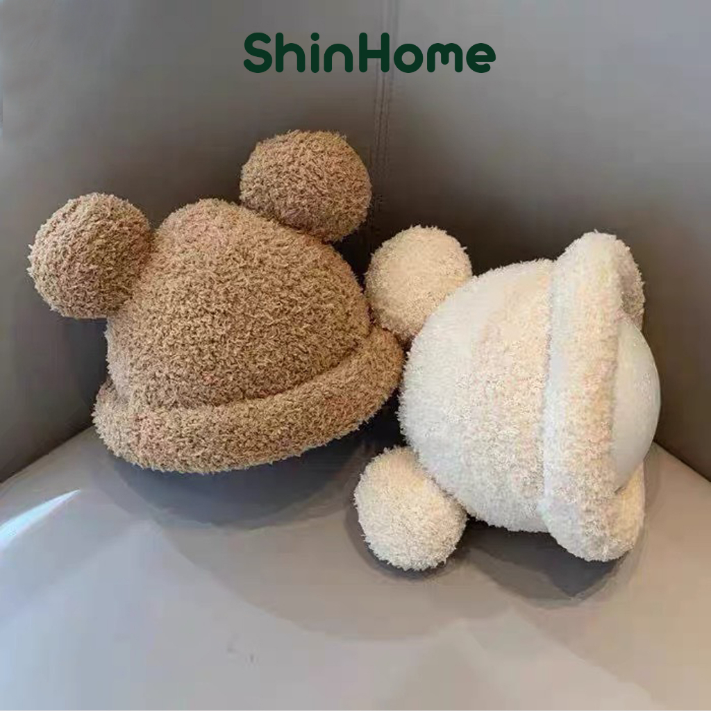 Mũ nón len lông cừu Mickey cho bé trai bé gái 1 tuổi - 3 tuổi