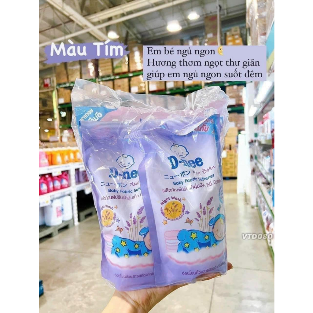 Nước Xả Vải Dnee ⚡𝟭𝟬𝟬% CHÍNH HÃNG⚡ Thái Lan Túi 550ml Làm Mềm Vải Nhiều Mùi Hương Cho Bé - Bố Bắp Store