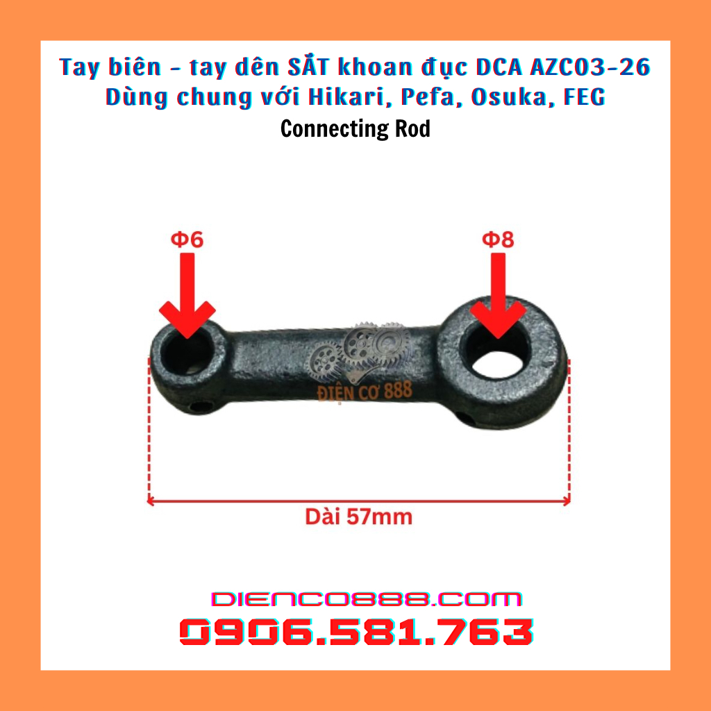 (Connecting Rod) Tay biên - tay dên sắt khoan đục 2 chức năng Osuka, Hikari, FEG, DCA