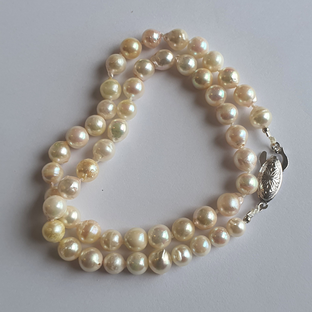 Akoya dáng choker toàn hạt dị, hàng si Nhật