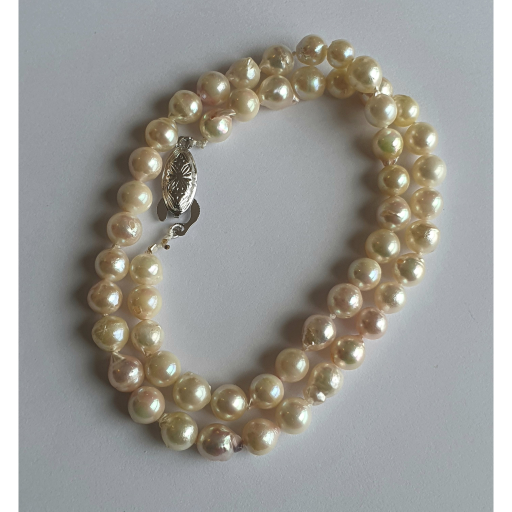 Akoya dáng choker toàn hạt dị, hàng si Nhật