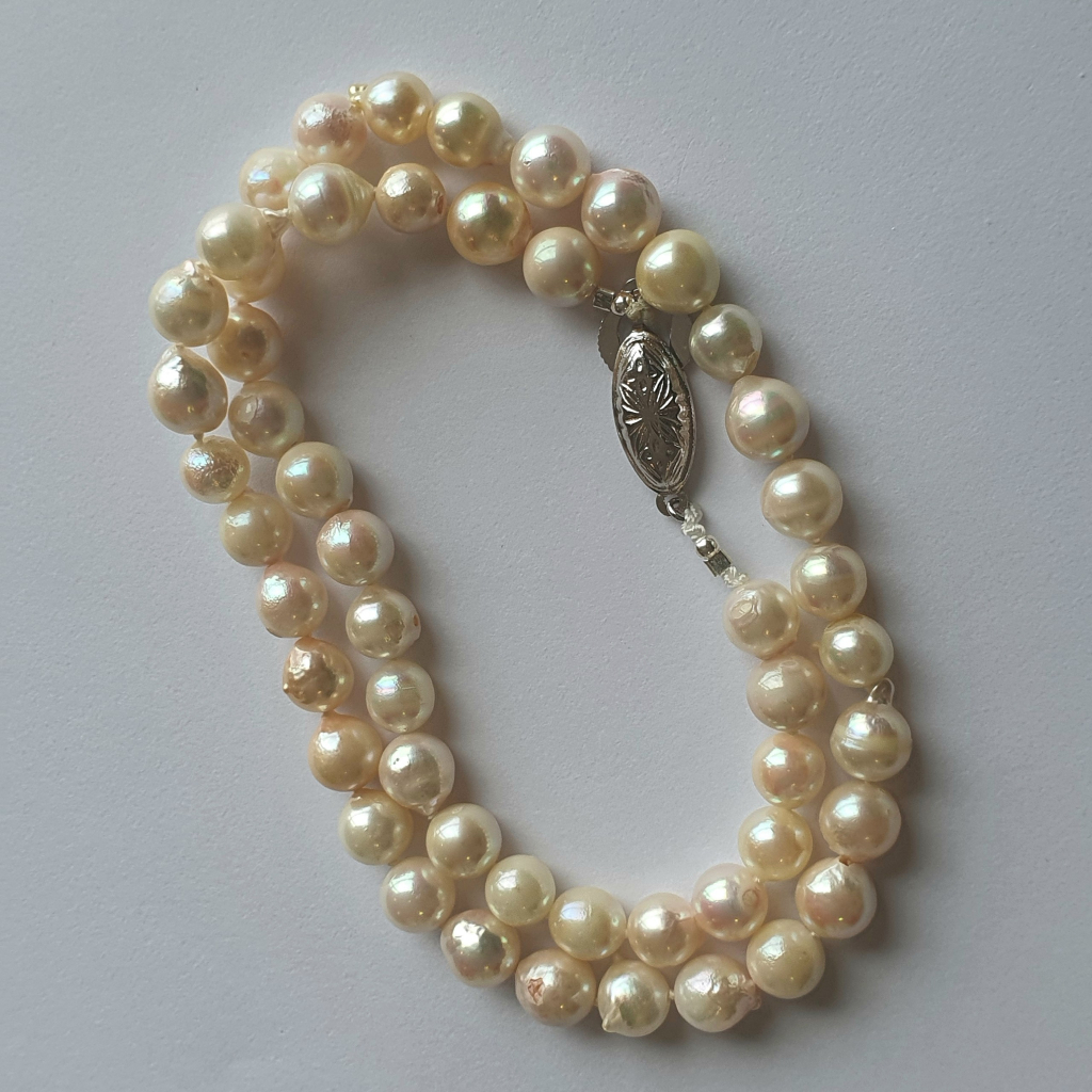 Akoya dáng choker toàn hạt dị, hàng si Nhật