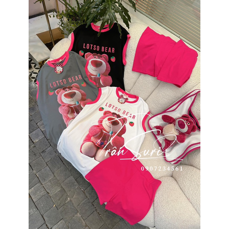 SET GẤU HỒNG SÁT NÁCH