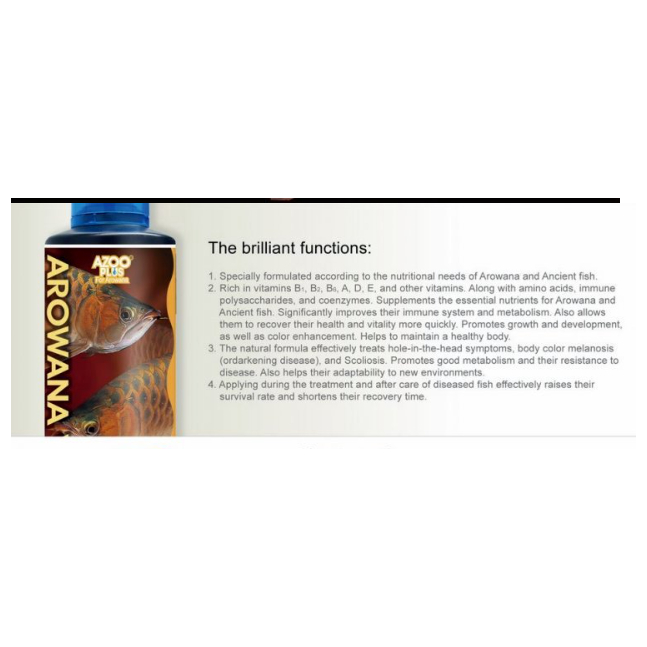 DUNG DỊCH BỔ SUNG VITAMIN TĂNG MÀU CHO CÁC LOẠI CÁ SĂN MỐI AZOO AROWANA