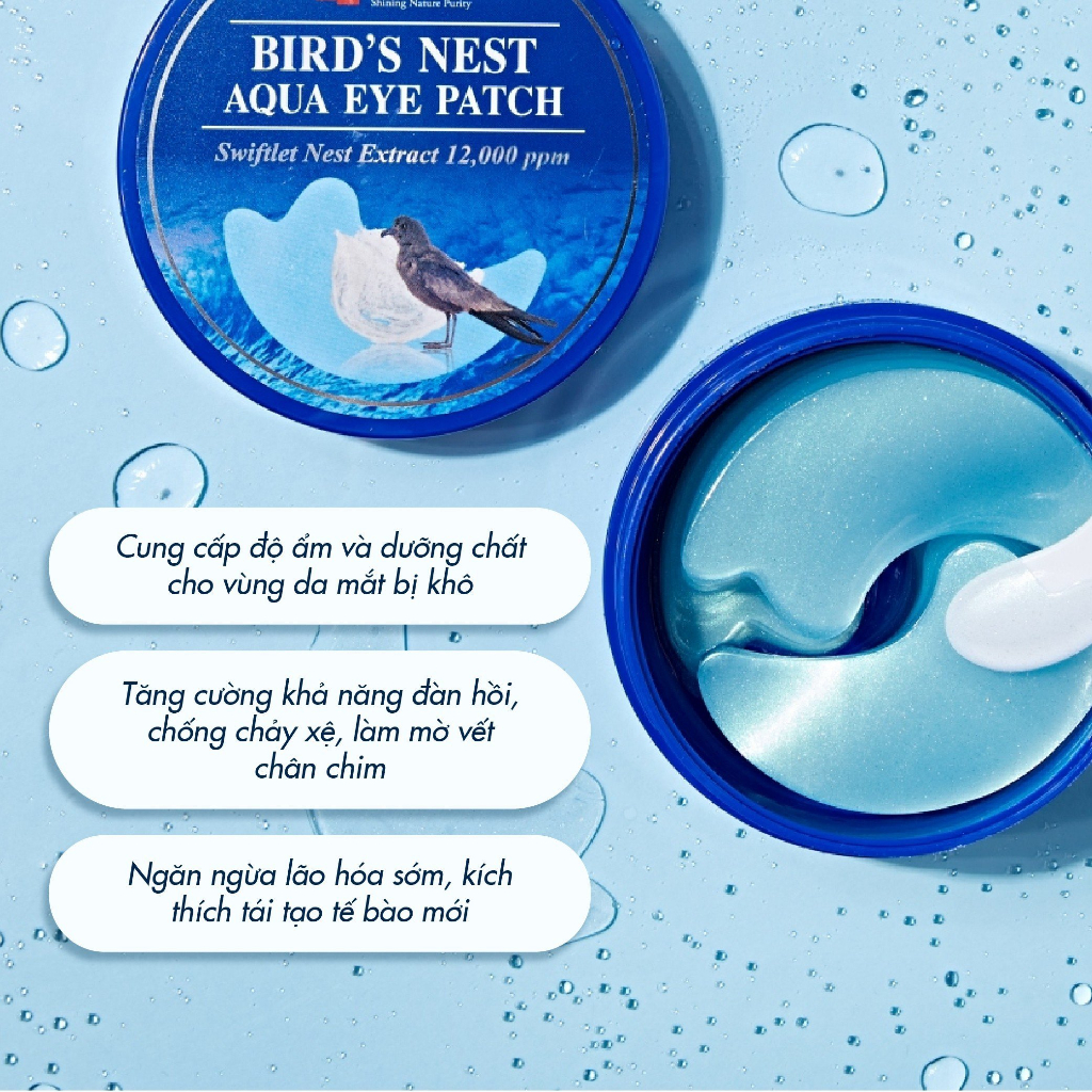 Mặt nạ mắt dưỡng ẩm sâu SNP Bird's Nest Moisturizing Eye Patch 60 miếng
