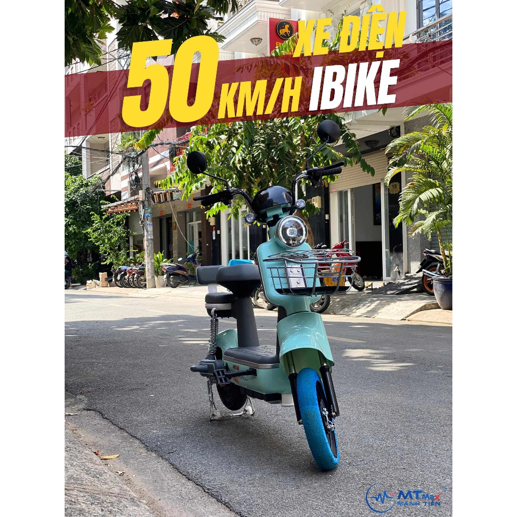 Xe Đạp Điện, Xe Điện Thời Trang ibike Hàng Chính Hãng Sử Dụng Pin dung lượng cao Chìa Khóa Thông Minh Chống Trộm cảm ứng
