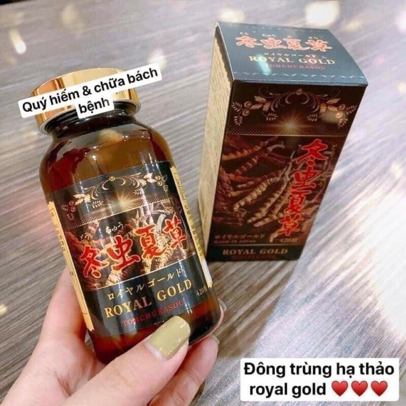 Viên uống Đông trùng hạ thảo Royal Gold Nhật Bản - Hộp 420 viên