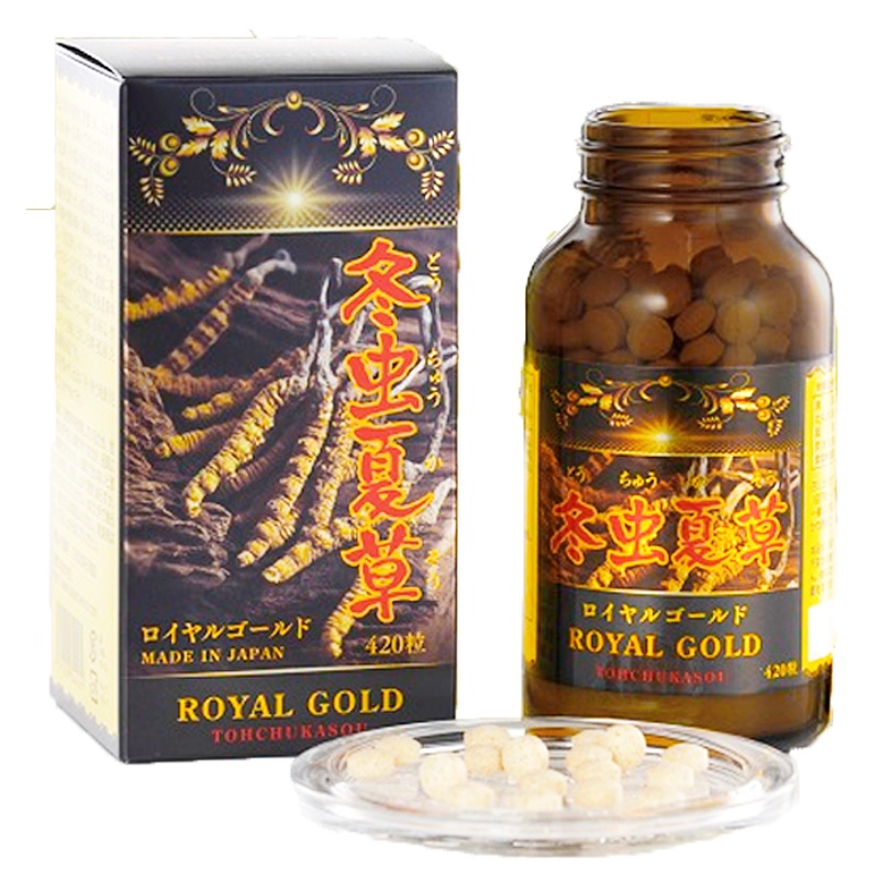 Viên uống Đông trùng hạ thảo Royal Gold Nhật Bản - Hộp 420 viên