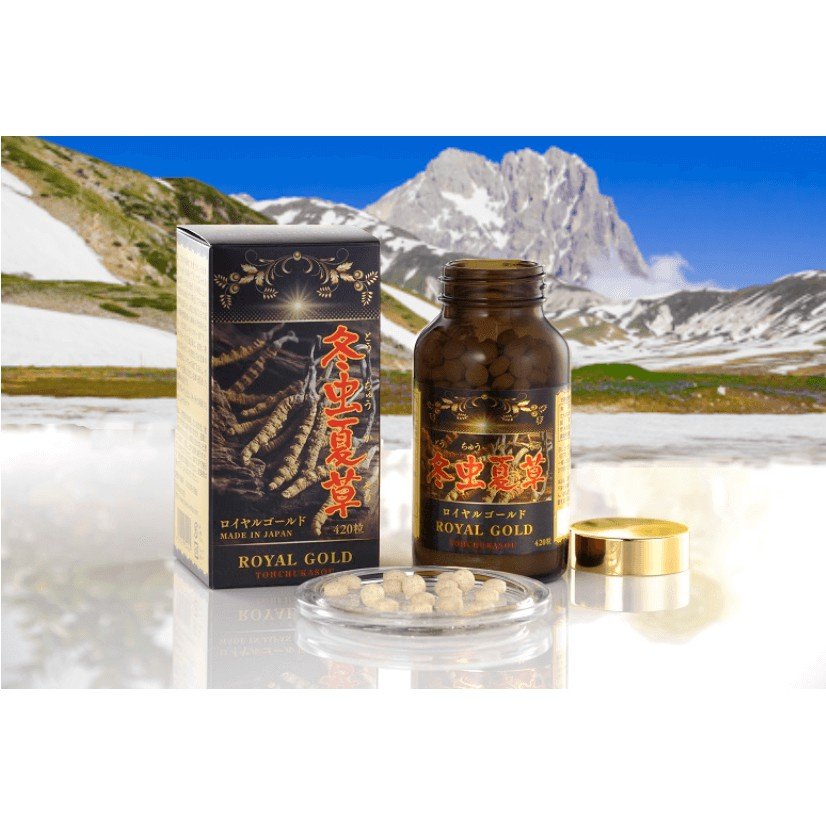 Viên uống Đông trùng hạ thảo Royal Gold Nhật Bản - Hộp 420 viên
