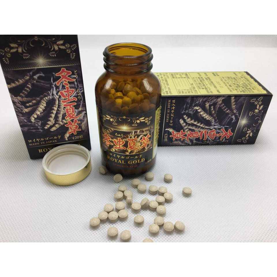 Viên uống Đông trùng hạ thảo Royal Gold Nhật Bản - Hộp 420 viên