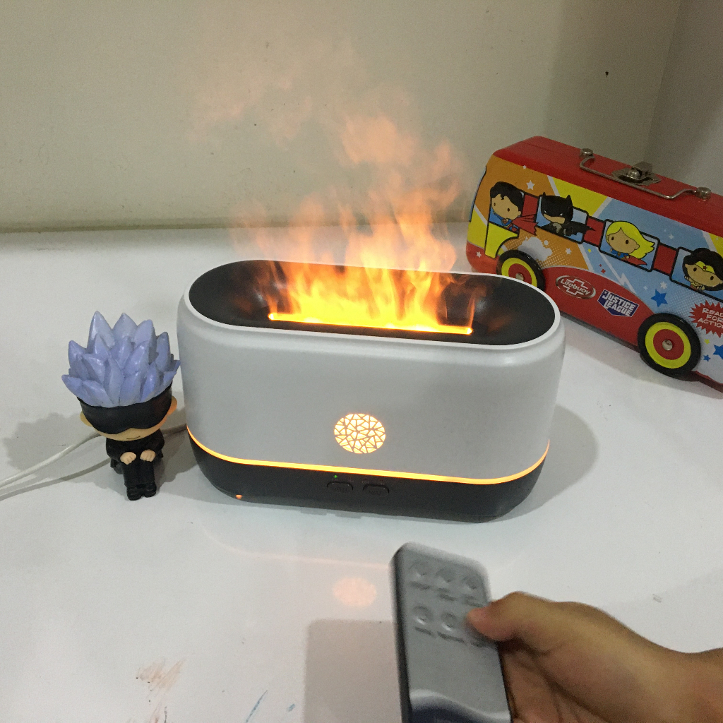 Máy Phun Sương Ngọn Lửa Bông Tuyết 200mL, Hàng Chính Hãng, Xông Tinh Dầu, Tạo Ẩm, Kèm Tinh Dầu 10mL, Bảo Hành 6 Tháng