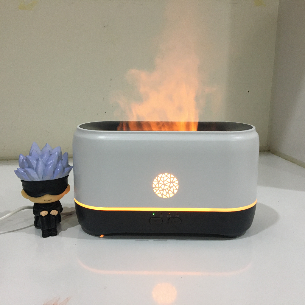 Máy Phun Sương Ngọn Lửa Bông Tuyết 200mL, Hàng Chính Hãng, Xông Tinh Dầu, Tạo Ẩm, Kèm Tinh Dầu 10mL, Bảo Hành 6 Tháng