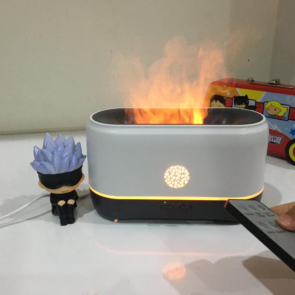 Máy Phun Sương Ngọn Lửa Bông Tuyết 200mL, Hàng Chính Hãng, Xông Tinh Dầu, Tạo Ẩm, Kèm Tinh Dầu 10mL, Bảo Hành 6 Tháng