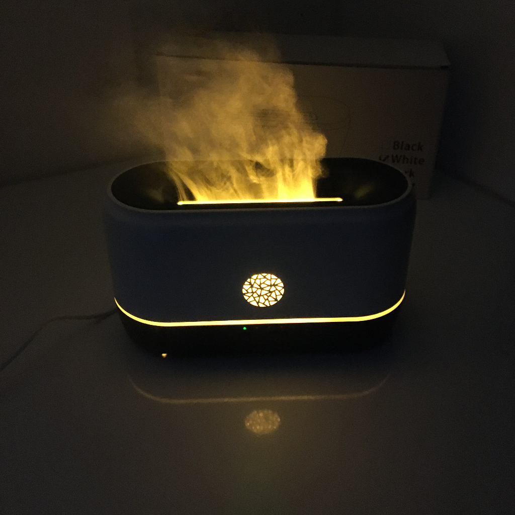 Máy Phun Sương Ngọn Lửa Bông Tuyết 200mL, Hàng Chính Hãng, Xông Tinh Dầu, Tạo Ẩm, Kèm Tinh Dầu 10mL, Bảo Hành 6 Tháng