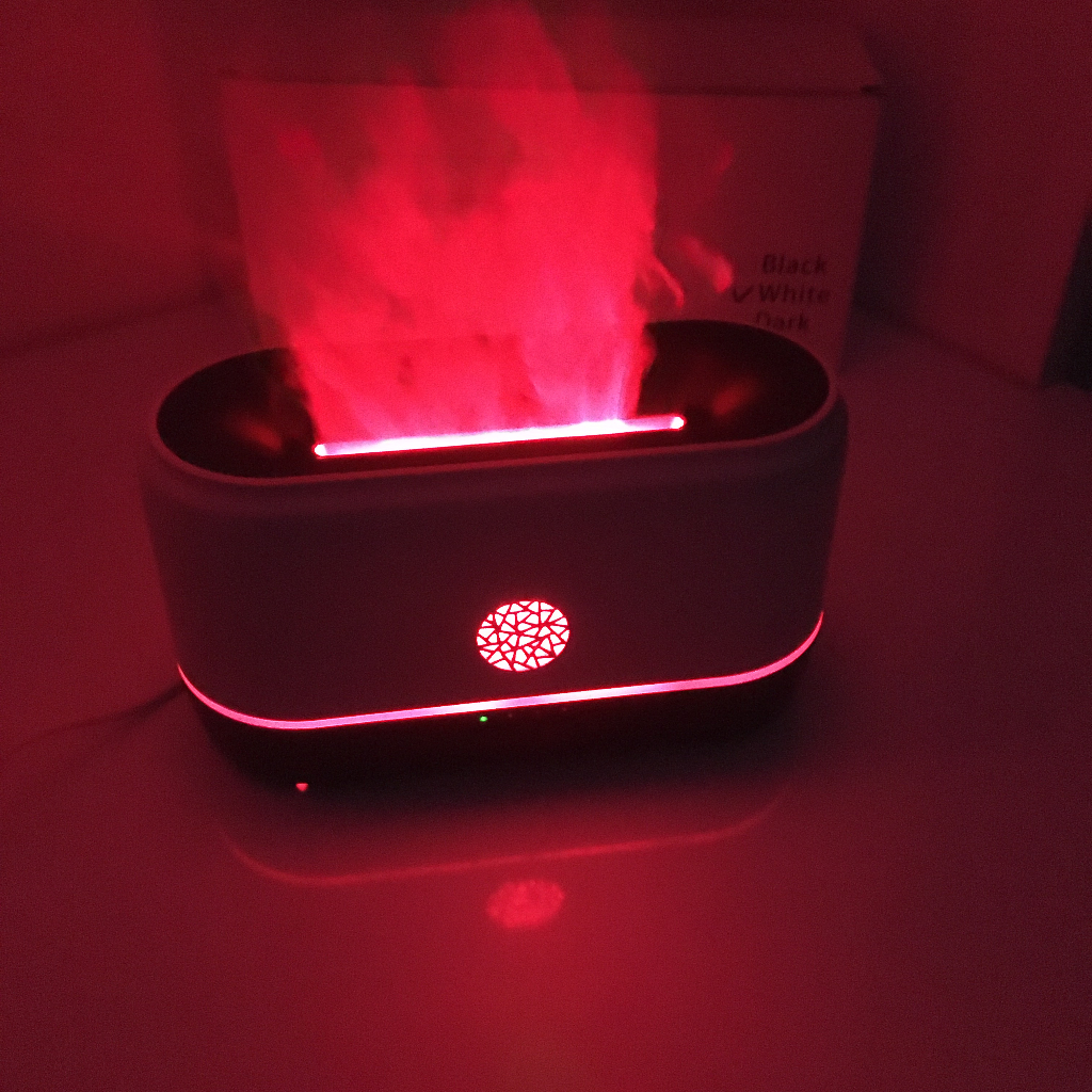 Máy Phun Sương Ngọn Lửa Bông Tuyết 200mL, Hàng Chính Hãng, Xông Tinh Dầu, Tạo Ẩm, Kèm Tinh Dầu 10mL, Bảo Hành 6 Tháng