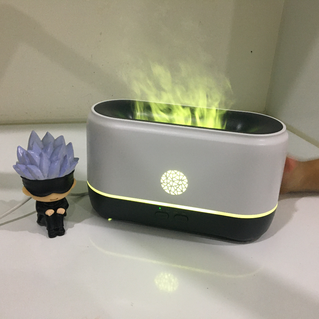 Máy Phun Sương Ngọn Lửa Bông Tuyết 200mL, Hàng Chính Hãng, Xông Tinh Dầu, Tạo Ẩm, Kèm Tinh Dầu 10mL, Bảo Hành 6 Tháng