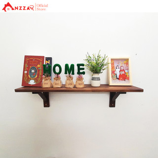 Kệ gỗ treo tường cải tiến, kệ gỗ treo tường trang trí Anzzar-K01
