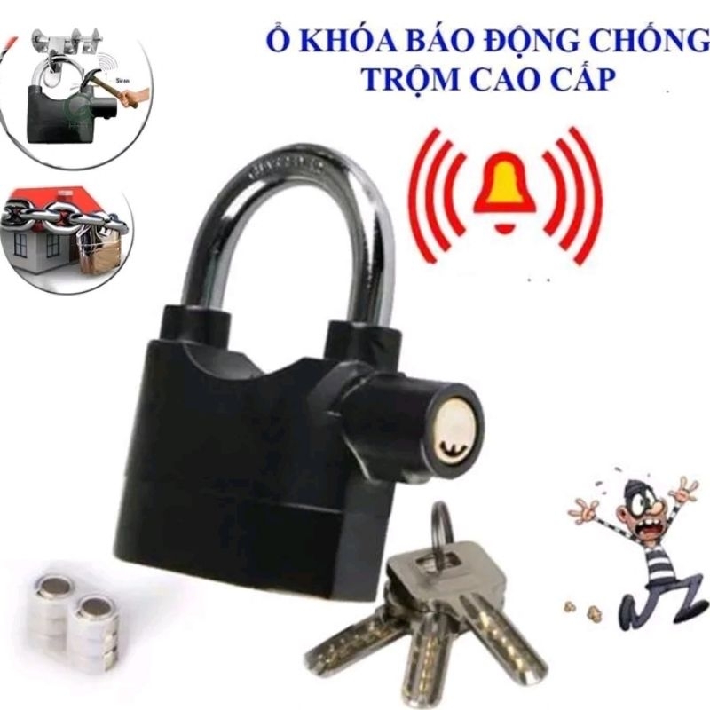 Ổ khóa chống trộm nhà,ổ khóa cửa báo động cao cấp,thiết bị bị khóa chống trộm có còi báo động cao cấp