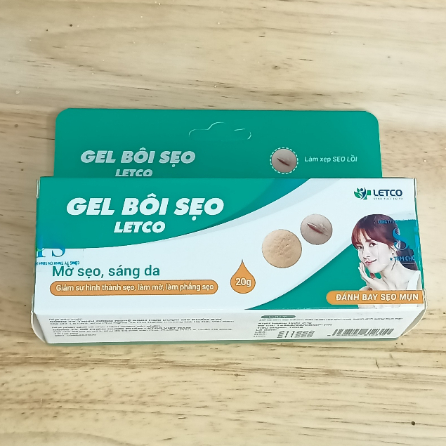 Gel bôi sẹo Letco đánh bay sẹo mụn tuýp 20g
