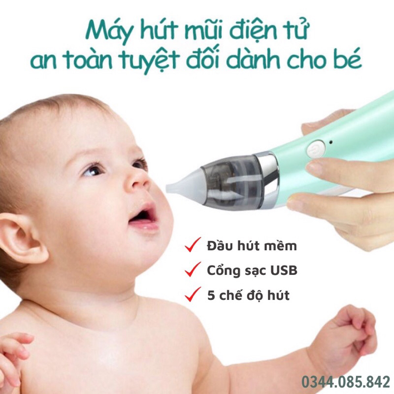 Máy hút mũi trẻ em 5 cấp độ làm sạch dịch mũi