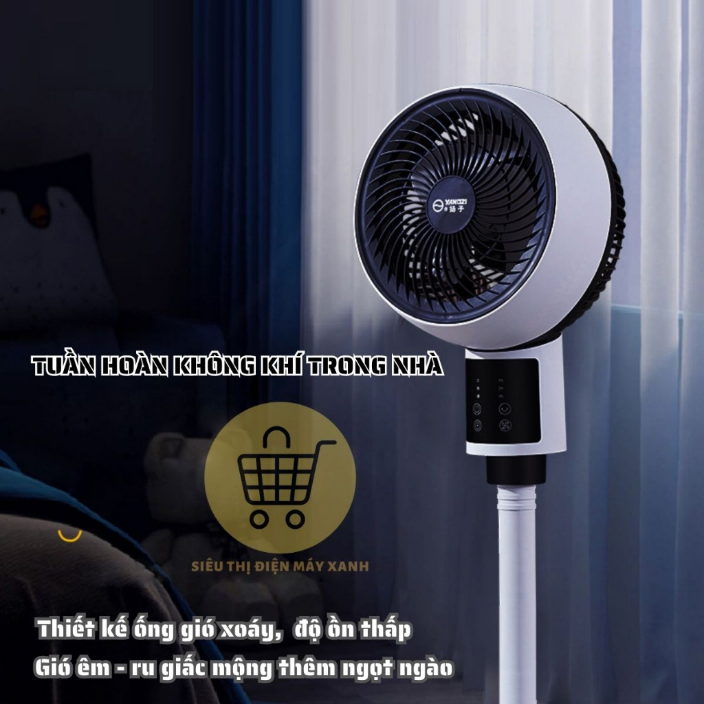 Quạt Cây Tuần Hoàn Không Khí Siêu Mát, 3 Tốc Độ Gió, Góc Gió Rộng, Chiều Cao Tuỳ Chỉnh, Hẹn Giờ Tắt - Bảo Hành 1 Năm | BigBuy360 - bigbuy360.vn