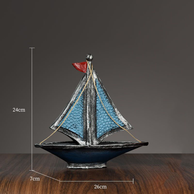 Mô hình thuyền phong cách vintage trang trí nhà cửa