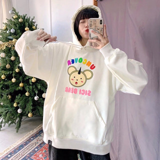 Áo hoodie Uncover SiCi Gấu Full Tag Trắng Đen (Gin store)