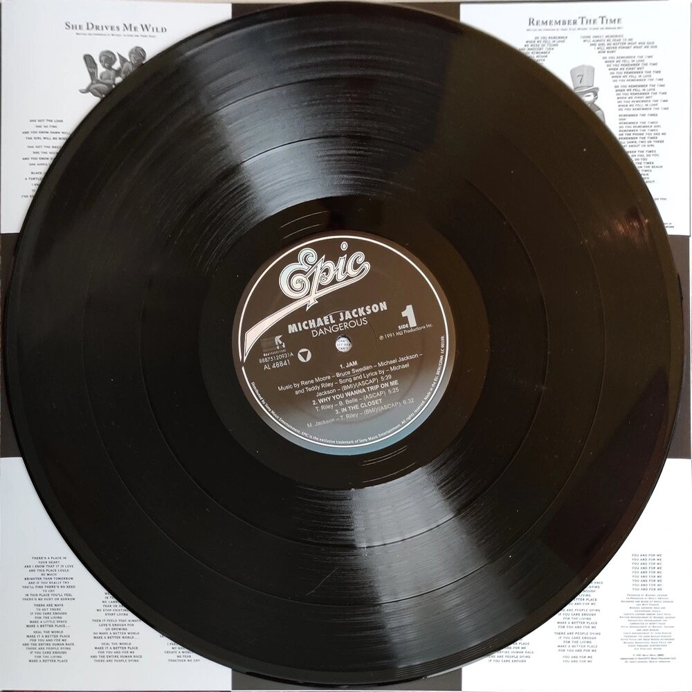 Đĩa Than  Album Dangerous - Michael Jackson