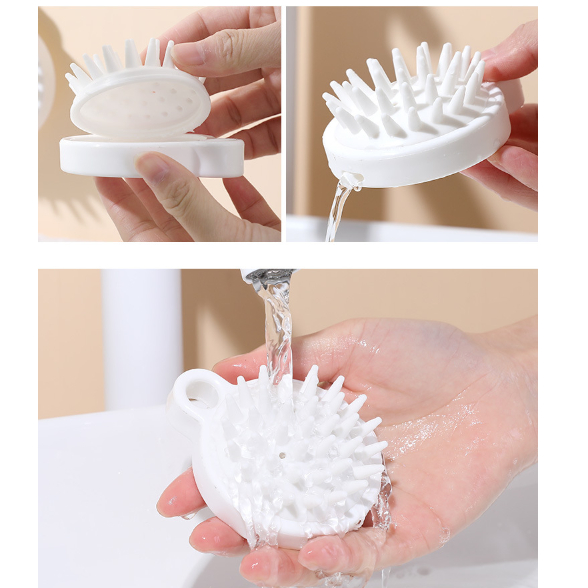 Lược gội đầu Silicon mát xa da đầu giảm rụng kích thích mọc tóc tiện dụng DIY - MyNa Mart