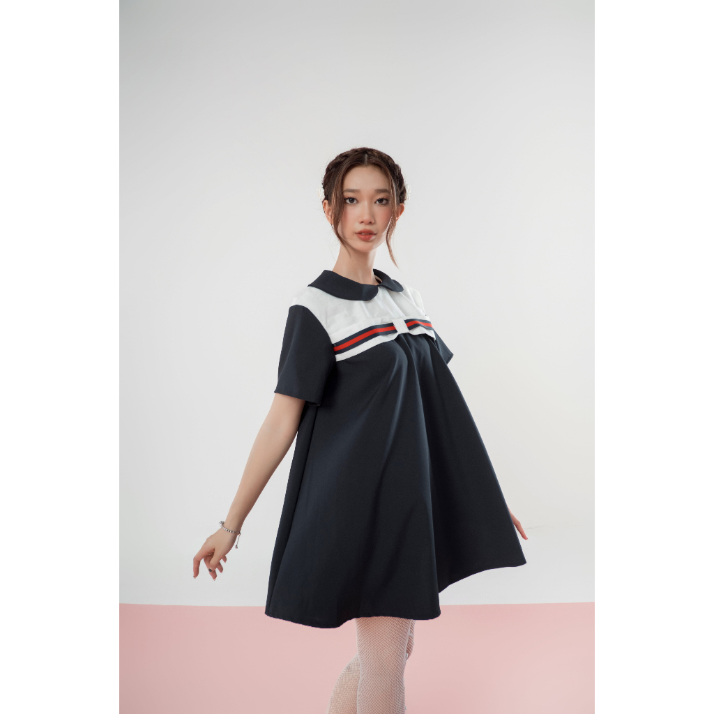 Darlin dress- Váy xinh form babydoll đính nơ