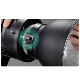 CHÓA ĐÈN LED/FLASH STUDIO NGÀM BOWENS KIM LOẠI 17.5CM