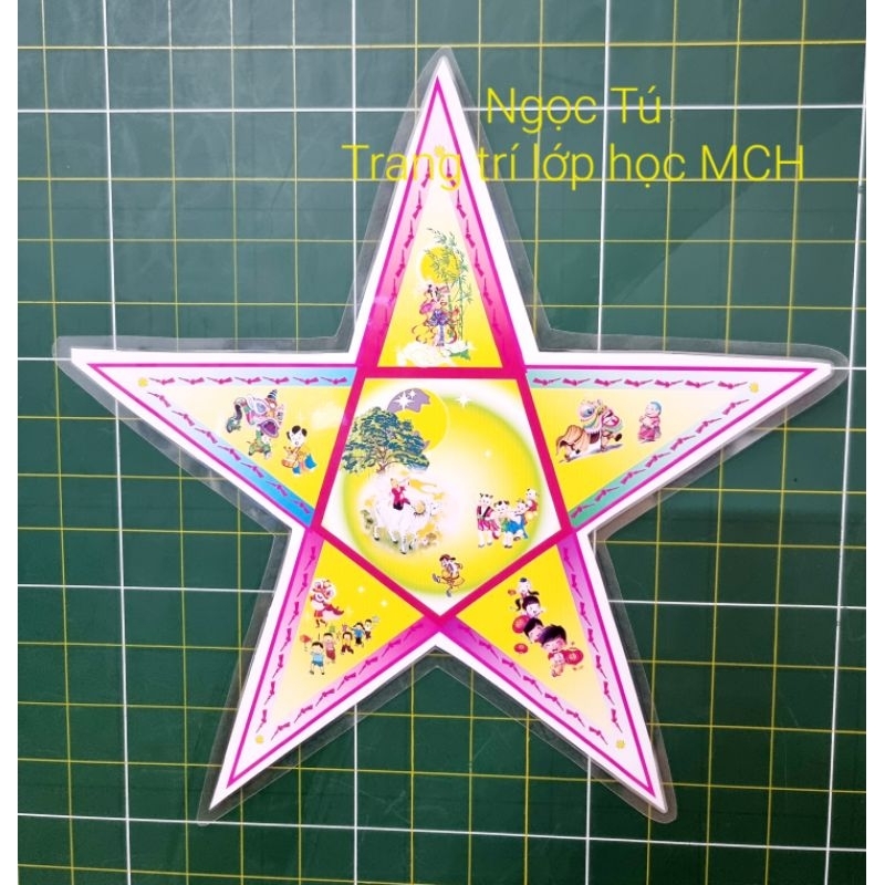 Sét bộ Vui Tết Trung Thu - In Màu + Ép Rời + Nam châm lá