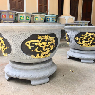 Khuôn đúc chậu tròn rộng 90 cm chất liệu nhựa abs có lòng trong