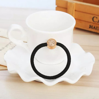 Chun cột tóc , thun cột tóc đen phong cách tối giản - 01 cột tóc
