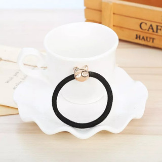 Chun cột tóc , thun cột tóc đen phong cách tối giản - 01 cột tóc
