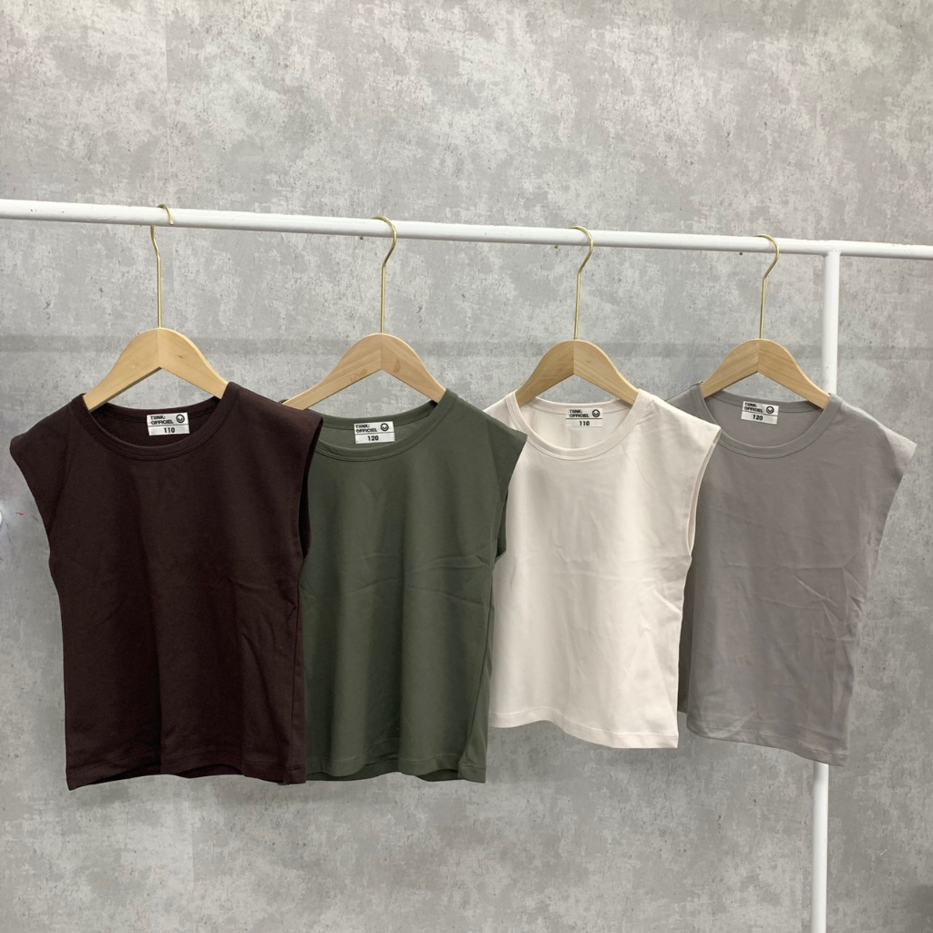 Áo tanktop trơn nhiều màu cho bé