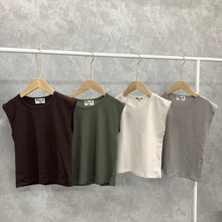 Áo tanktop trơn nhiều màu cho bé