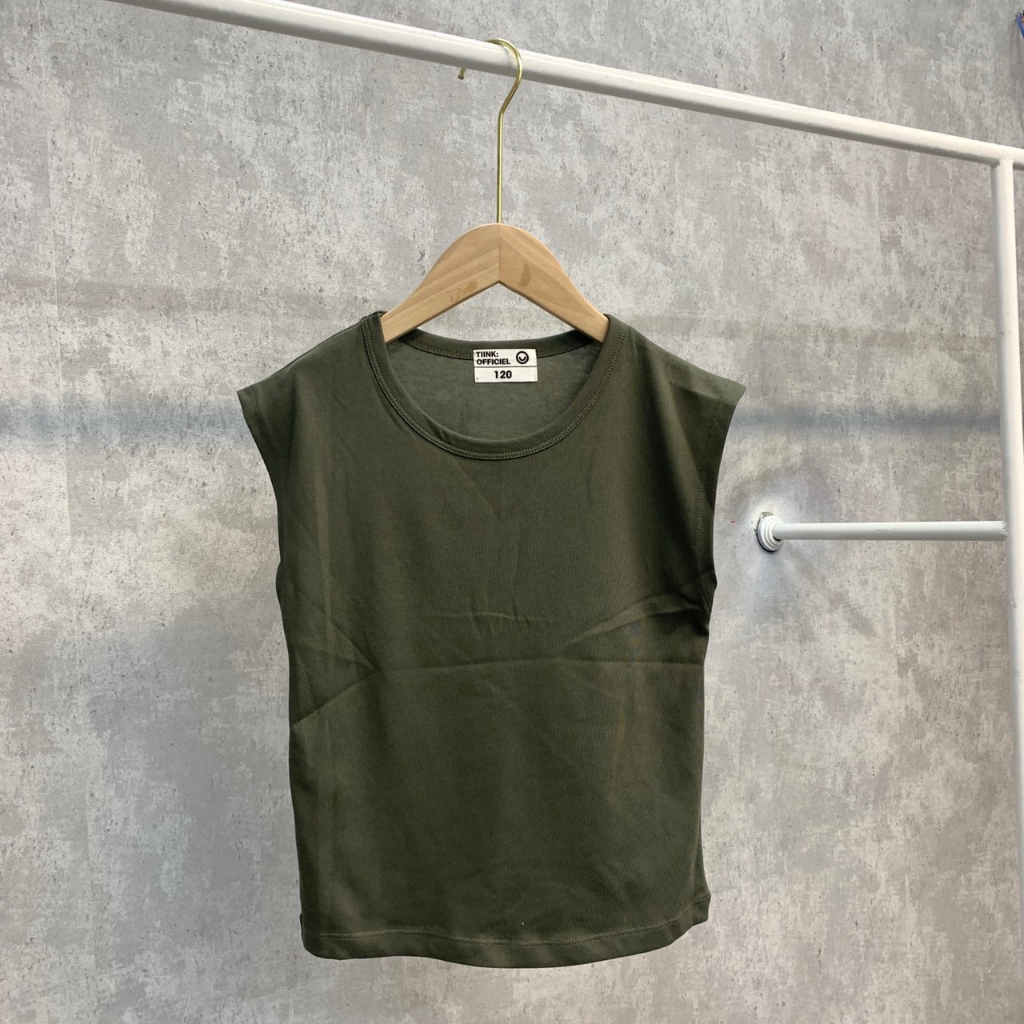 Áo tanktop trơn nhiều màu cho bé