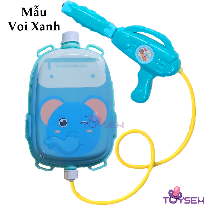 Đồ chơi súng phun nước kèm ba lô hình động vật hoạt hình dễ thương đi biển, hồ bơi mùa hè cho trẻ em - Quà tặng cho bé