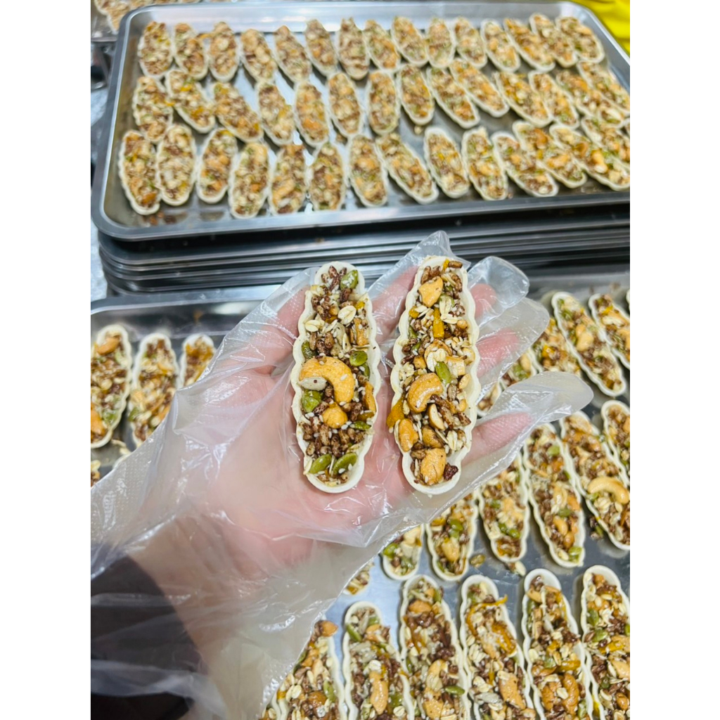 Bánh thuyền mix hạt dinh dưỡng health, Bánh ăn kiêng hỗ trợ giảm cân, Bánh hạt dinh dưỡng thuần chay 250gr