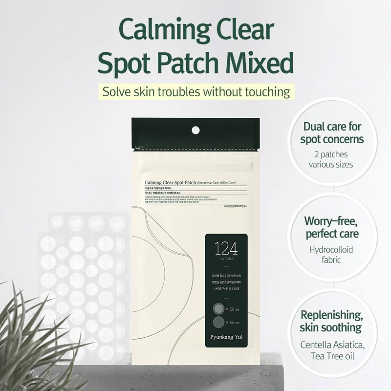 (Tách Lẻ) Miếng Dán Mụn Pyunkang Yul Calming Clear Spot Patch (Slim Care)