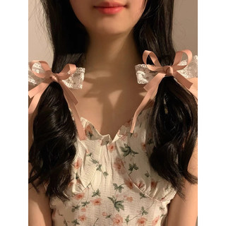 Kẹp nơ phối ren tiểu thư