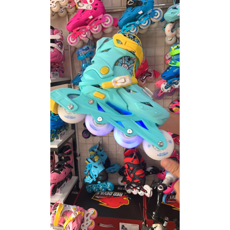 Giày patin Joy Kid L6 phiên bản độ full sáng bánh chính hãng cao cấp