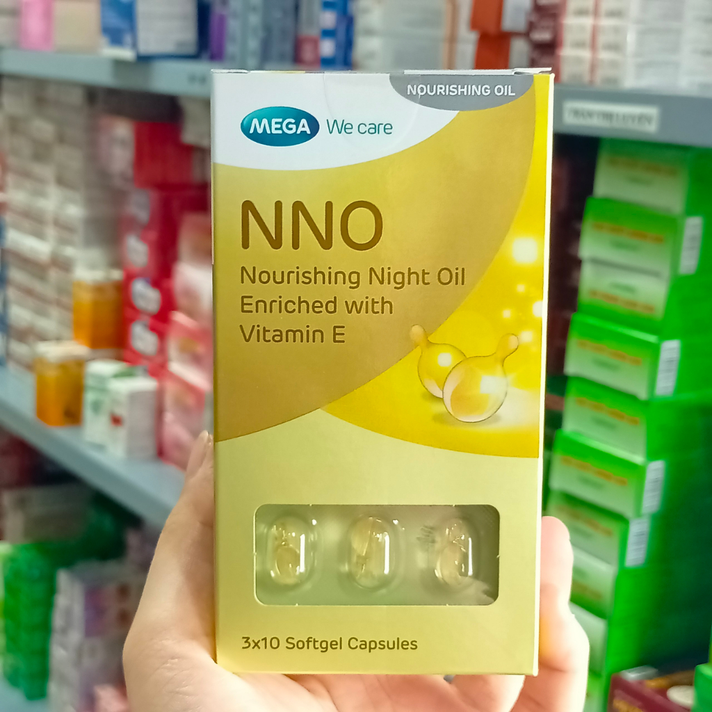 Serum dưỡng da ban đêm NNO Nourishing giữ ẩm, ngừa nếp nhăn - Hộp 3 vỉ x 10 viên