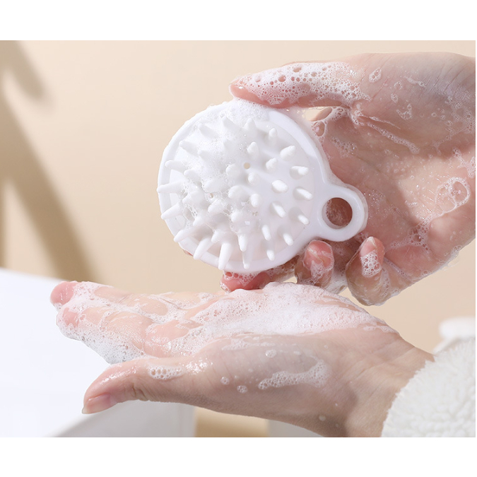 Lược gội đầu Silicon mát xa da đầu giảm rụng kích thích mọc tóc tiện dụng DIY - MyNa Mart