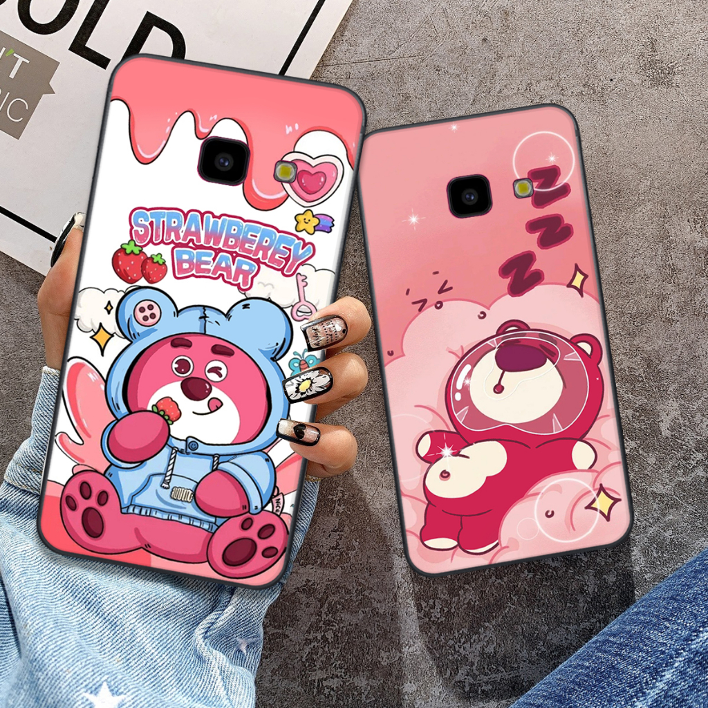 Ốp Samsung J7 Prime / J7+ / J4 Plus in hình gấu dâu bae lotso hồng cute dễ thương đẹp hot trend