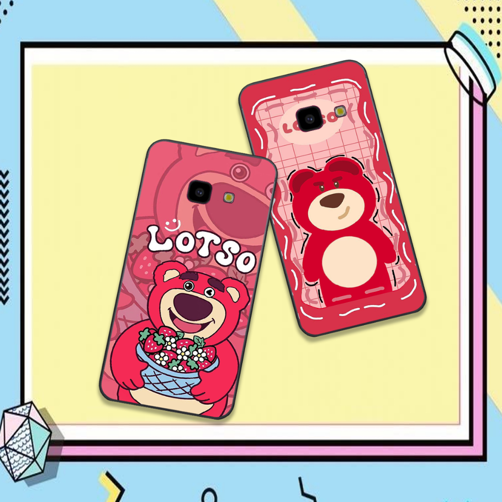Ốp Samsung J7 Prime / J7+ / J4 Plus in hình gấu dâu bae lotso hồng cute dễ thương đẹp hot trend